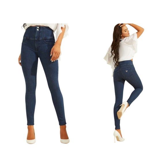 GUESS Women's Shape Up Skinny High Jeans Jeanologia Low Impact 30 Inseam 29" - Picture 1 of 11